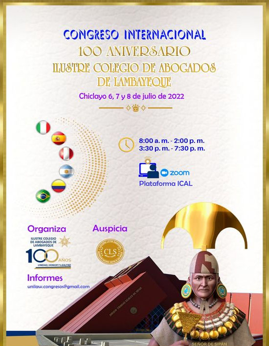 CONGRESO INTERNACIONAL 100 ANIVERSARIO 