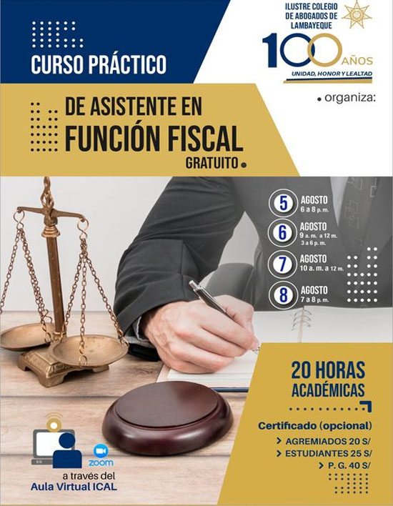 CURSO PRÁCTICO: ASISTENTE EN FUNCIÓN FISCAL