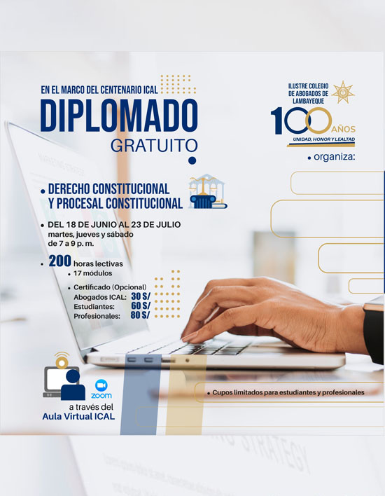 DIPLOMADO ESPECIALIZADO DERECHO CONSTITUCIONAL Y PROCESAL CONSTITUCIONAL 